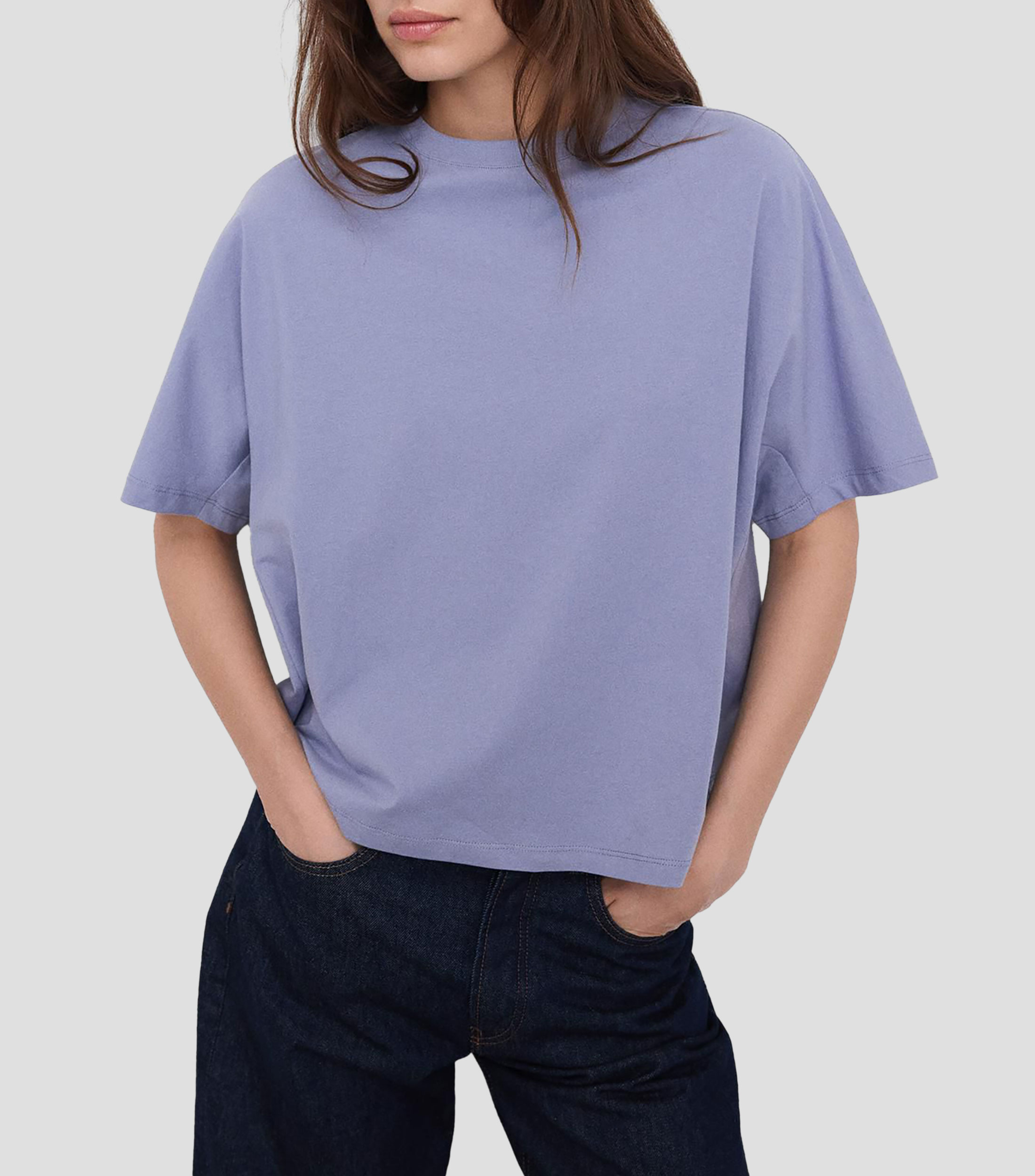 Playera cuello redondo manga corta lisa PYRATEX Mujer